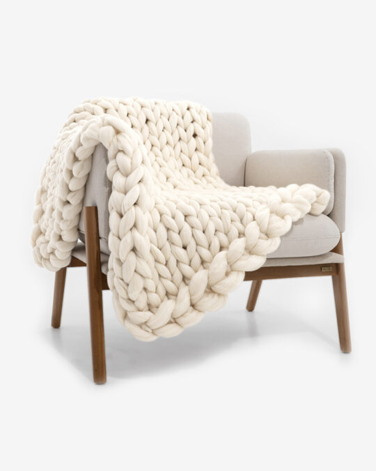 Alternative view of Manta Maxi Tricot Lã Merino